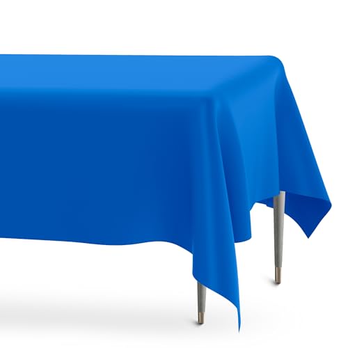 Tischdecke Blau,Gartentischdecke,Tischdecke Abwaschbar,Biertisch Tischdecke,Outdoor-Tischdecken,Tischdecke Geburtstag,Einweg Tischdecke,Plastiktischdecke,Party Tischdecke,274cm X 137cm 2 Stücke von ldyllicStyle