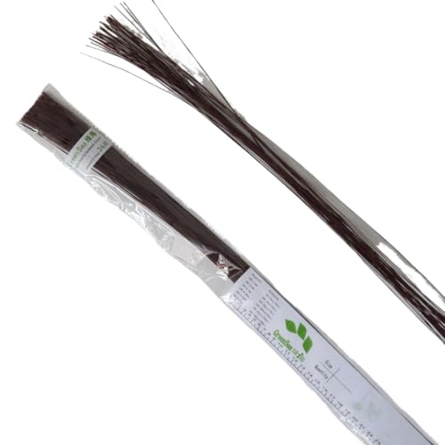 leaderss Floristendraht,Stiel Draht Blumen 26 Gauge 350 Stück Eisendraht for Umdrehen von Zuckerblumenblättern(Brown,100pcs) von leaderss