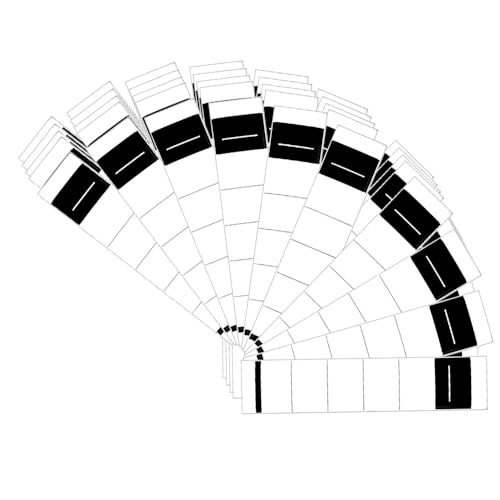 50 Stück Ordner Etiketten Selbstklebend Schmal Ordnerrücken Aufkleber Weiß Ordner Rückenschilder Selbstklebend 3.6 * 19cm für 5 cm Schmale Ordner von leersao