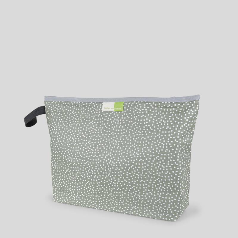 Wetbags®, Liebes Von Priebes Wetbag, Windeltasche, Wickeltasche, Wechselkleidung Beutel, Nasstasche, Wasserabweisend, Mini Dots Salbei M von liebesvonpriebes