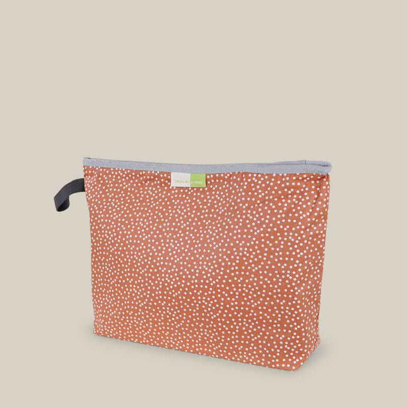 Wetbags®, Liebes Von Priebes Wetbag, Windeltasche, Wickeltasche, Wechselkleidung Beutel, Nasstasche, Wasserabweisend, Mini Dots Terracotta M von liebesvonpriebes