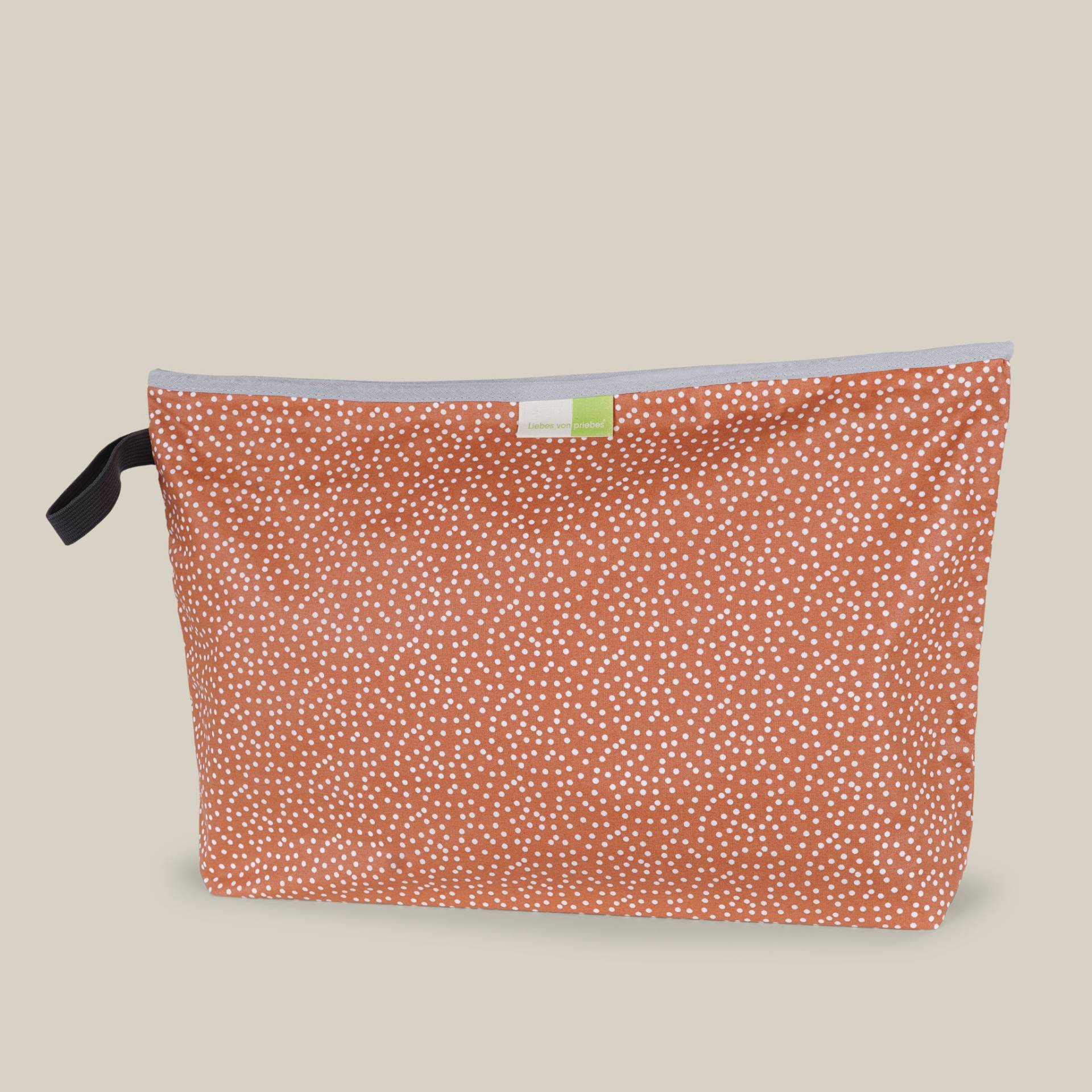 Wetbags®, Liebes Von Priebes Wetbag, Windeltasche, Wickeltasche, Wechselkleidung Beutel, Nasstasche, Wasserabweisend, Mini Dots Terracotta von liebesvonpriebes