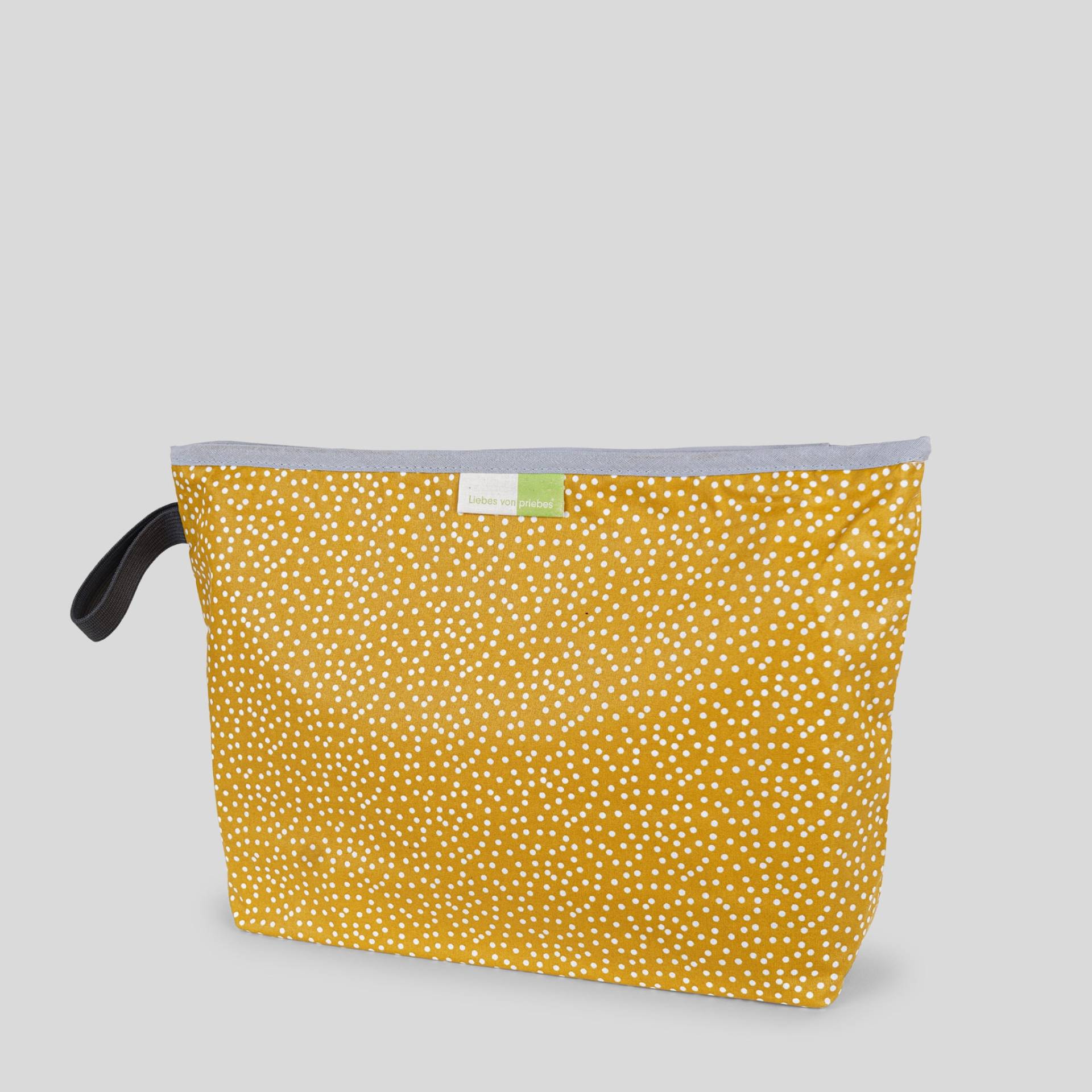 Wetbags®, Liebes Von Priebes Wetbag, Windeltasche, Wickeltasche, Wechselkleidung Beutel, Nasstasche, Wasserabweisend, Mini Dots Ocre von liebesvonpriebes