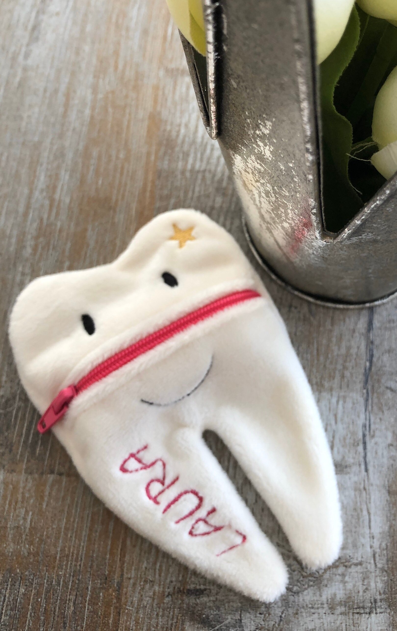 Personalisierte Zahnfeetasche von littlecutiesDesign