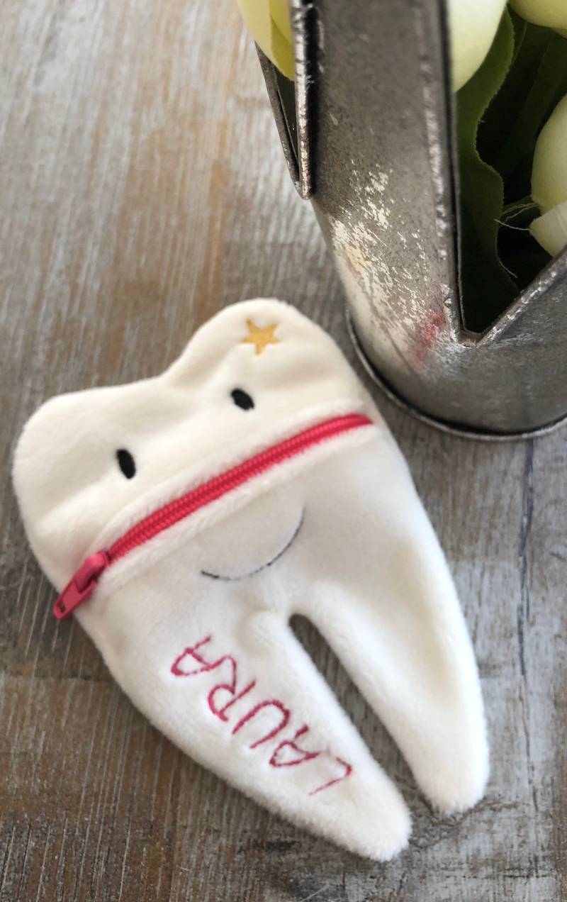 Personalisierte Zahnfeetasche von littlecutiesDesign