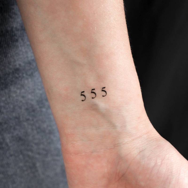 555 Engel Zahl Temporäre Tattoo | 3Er Set von littletattoos