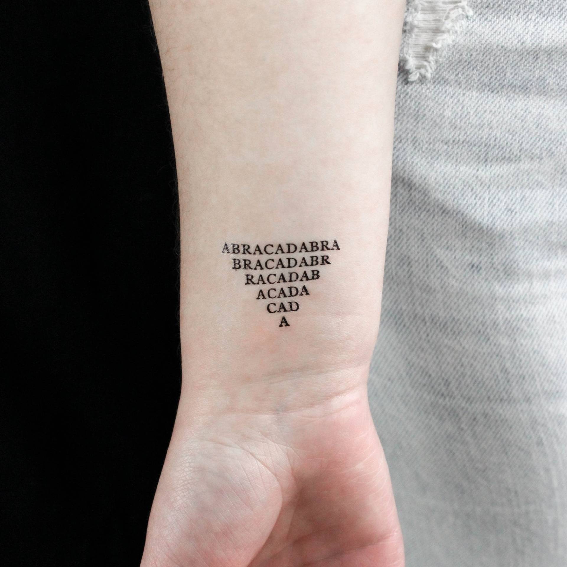 Abrakadabra Temporäres Tattoo | 3Er Set von littletattoos