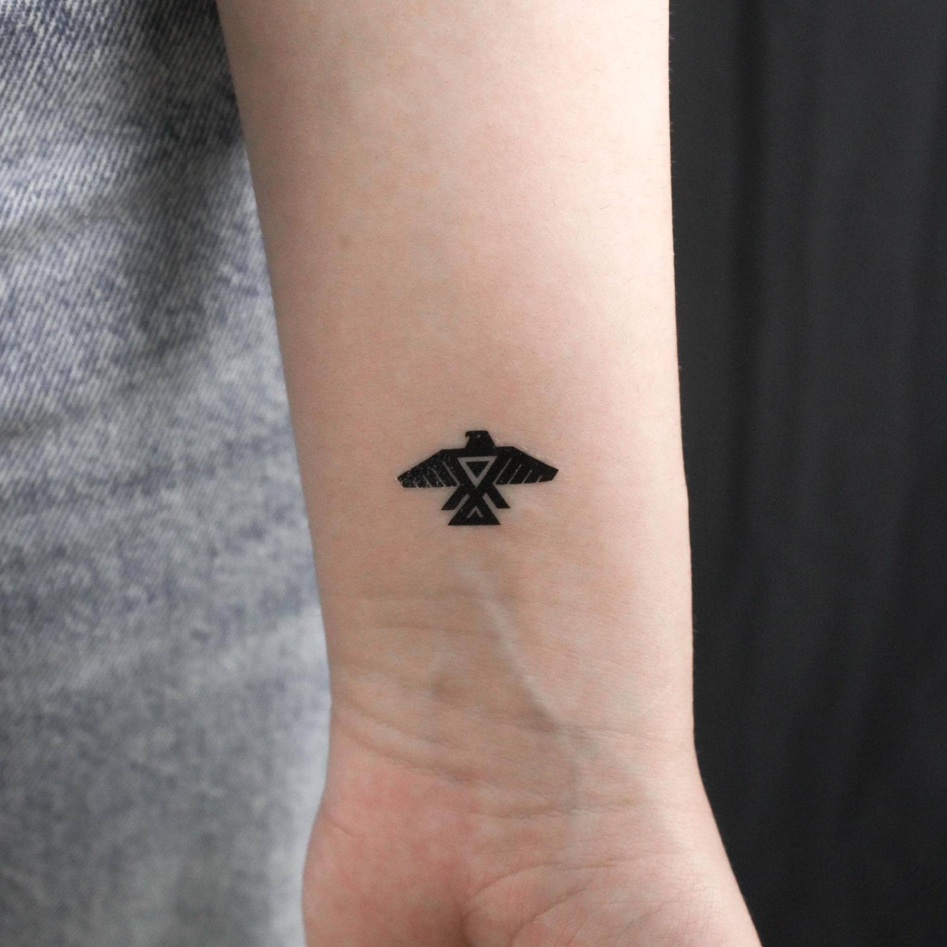 Anishinaabe Anisnaabe Donnervogel Temporäres Tattoo | 3Er Set von littletattoos