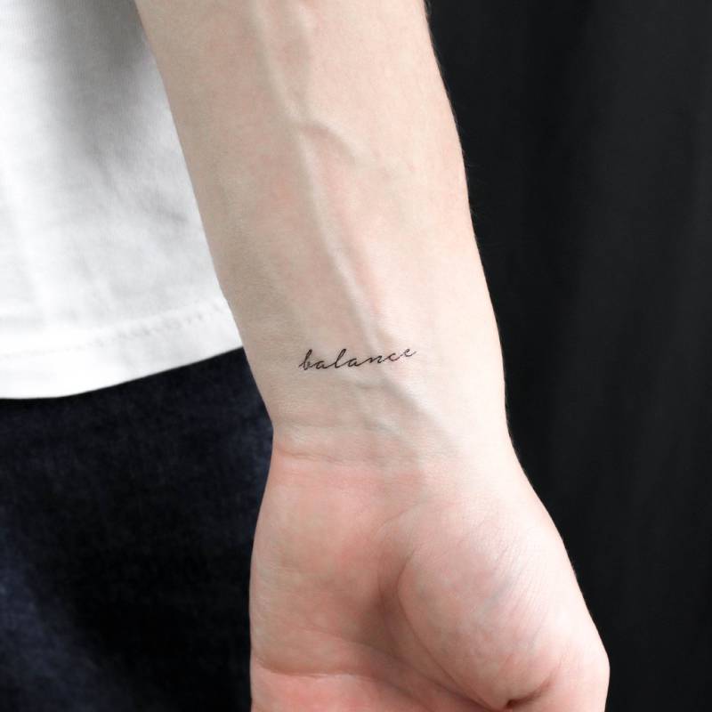 Gleichgewicht Temporäres Tattoo | 3Er Set von littletattoos