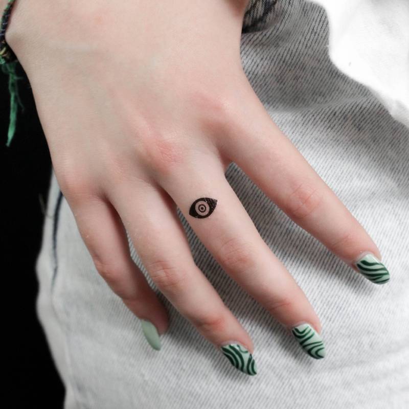 Black Nazar Auge Temporäres Tattoo | 3Er Set von littletattoos