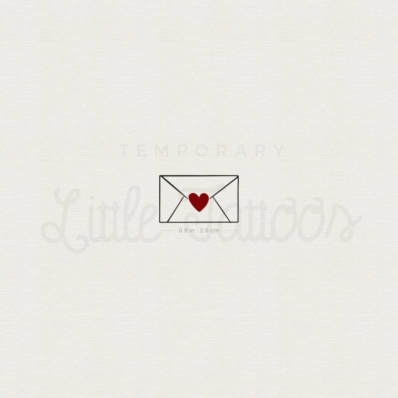 Liebesbrief Temporäres Tattoo | 3Er Set von littletattoos