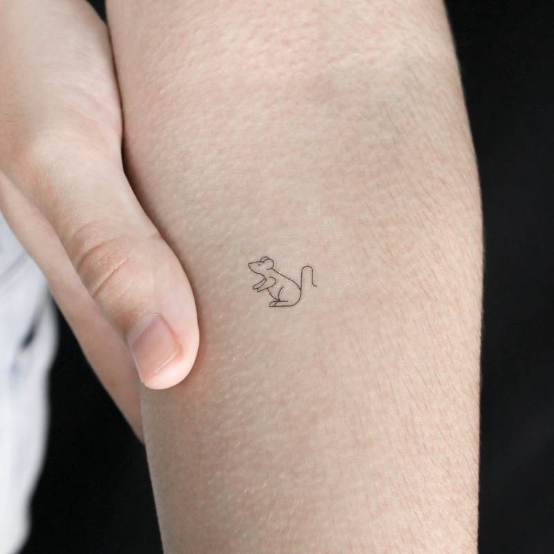 Maus Temporäres Tattoo | 3Er Set von littletattoos