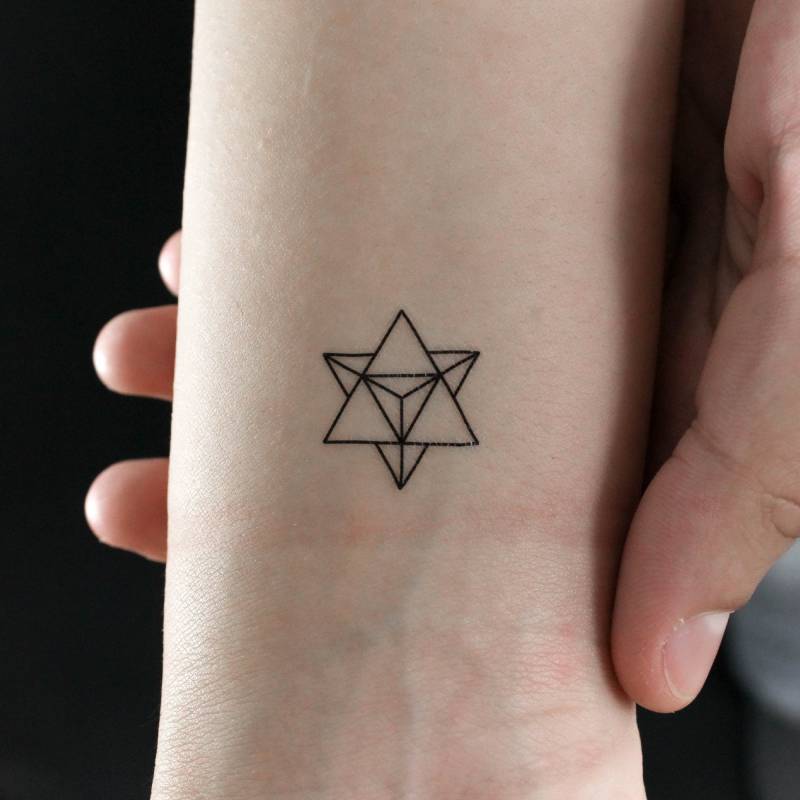 Merkaba Temporäres Tattoo | 3Er Set von littletattoos