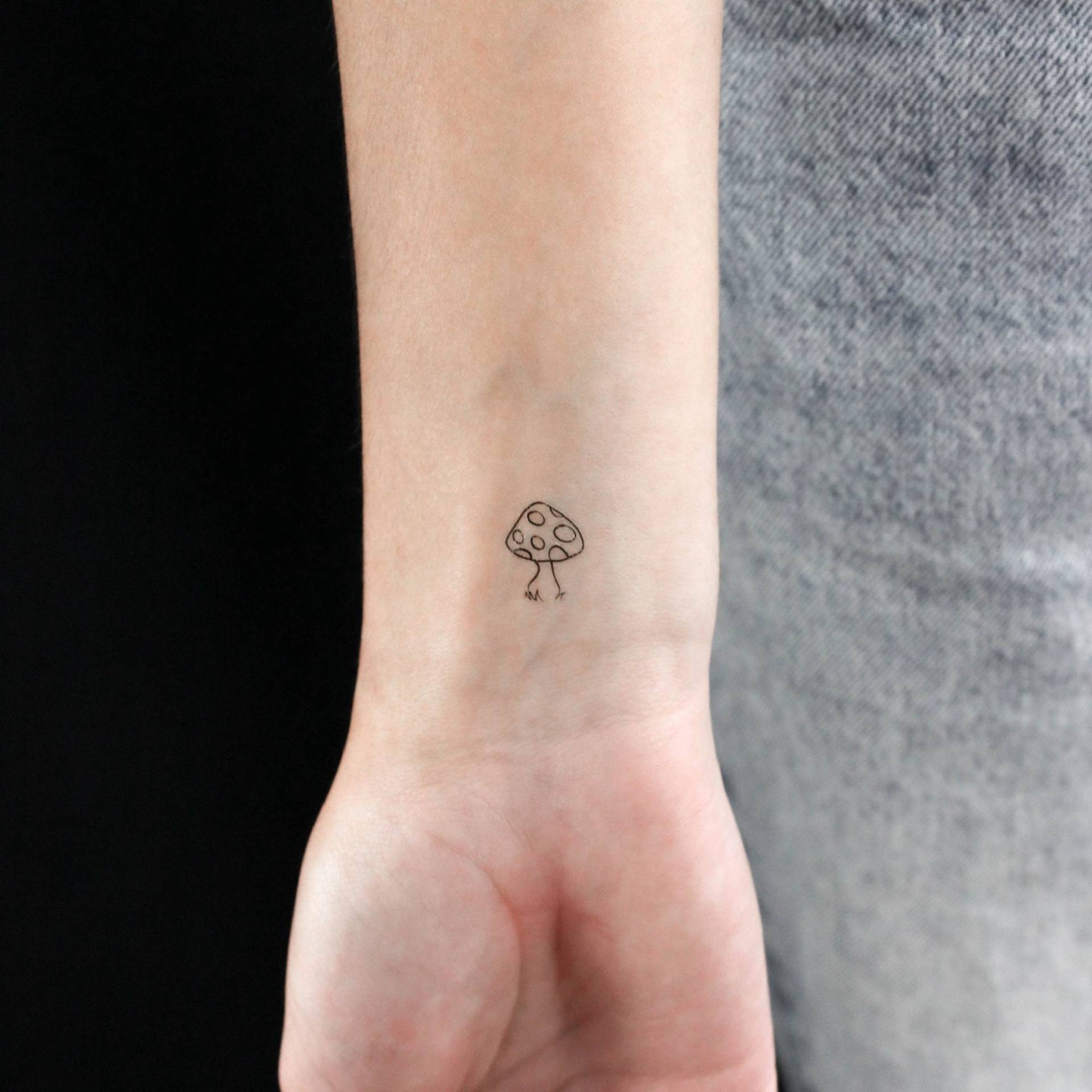 Pilz Temporäres Tattoo | 3Er Set von littletattoos