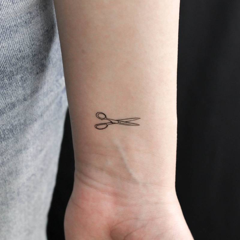 Schere Temporäres Tattoo | 3Er Set von littletattoos