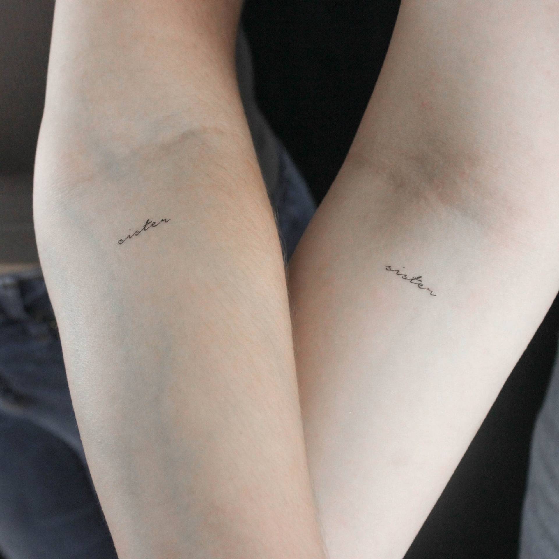 Schwester Temporäres Tattoo | 3Er Set von littletattoos