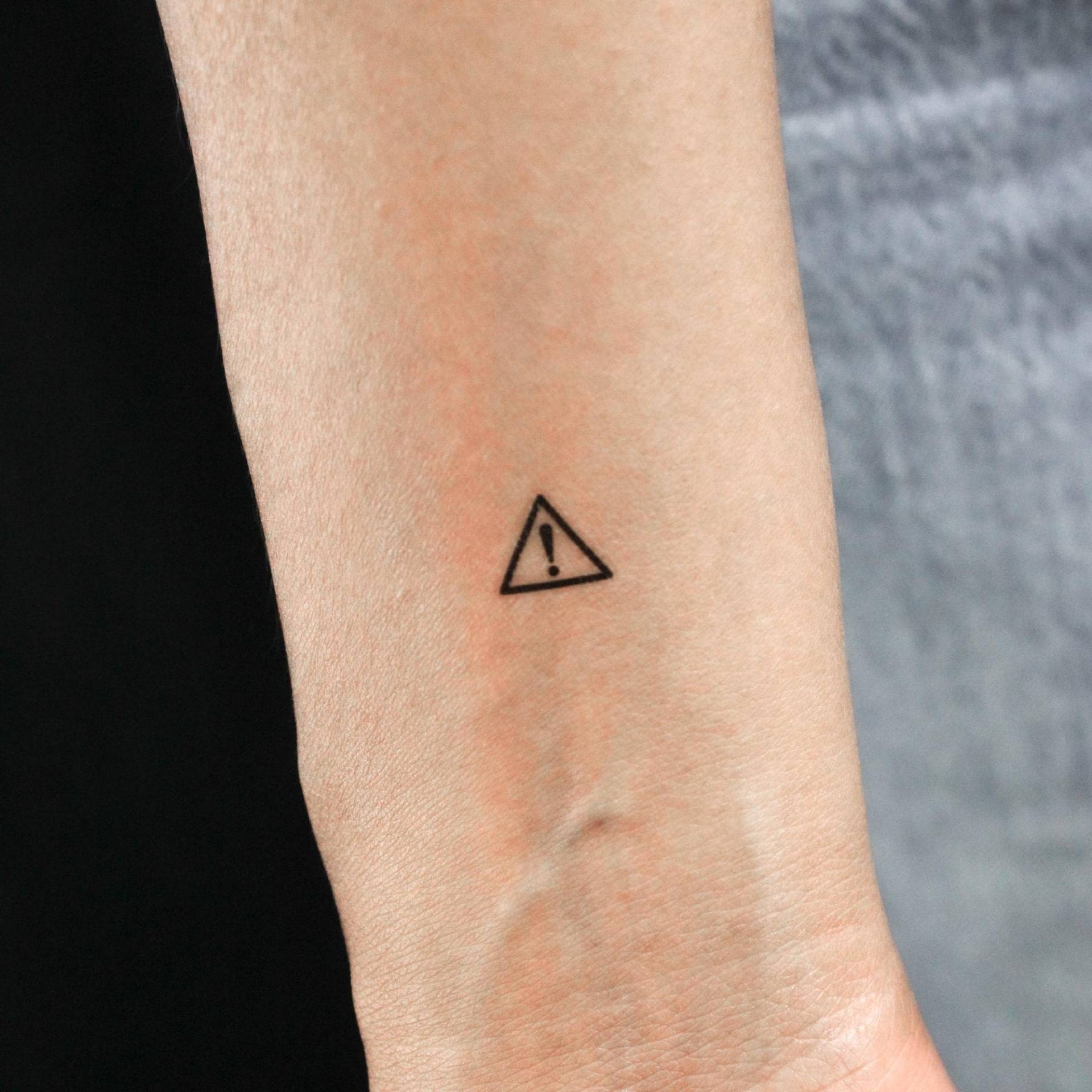 Achtung Symbol Temporäres Tattoo | 3Er Set von littletattoos