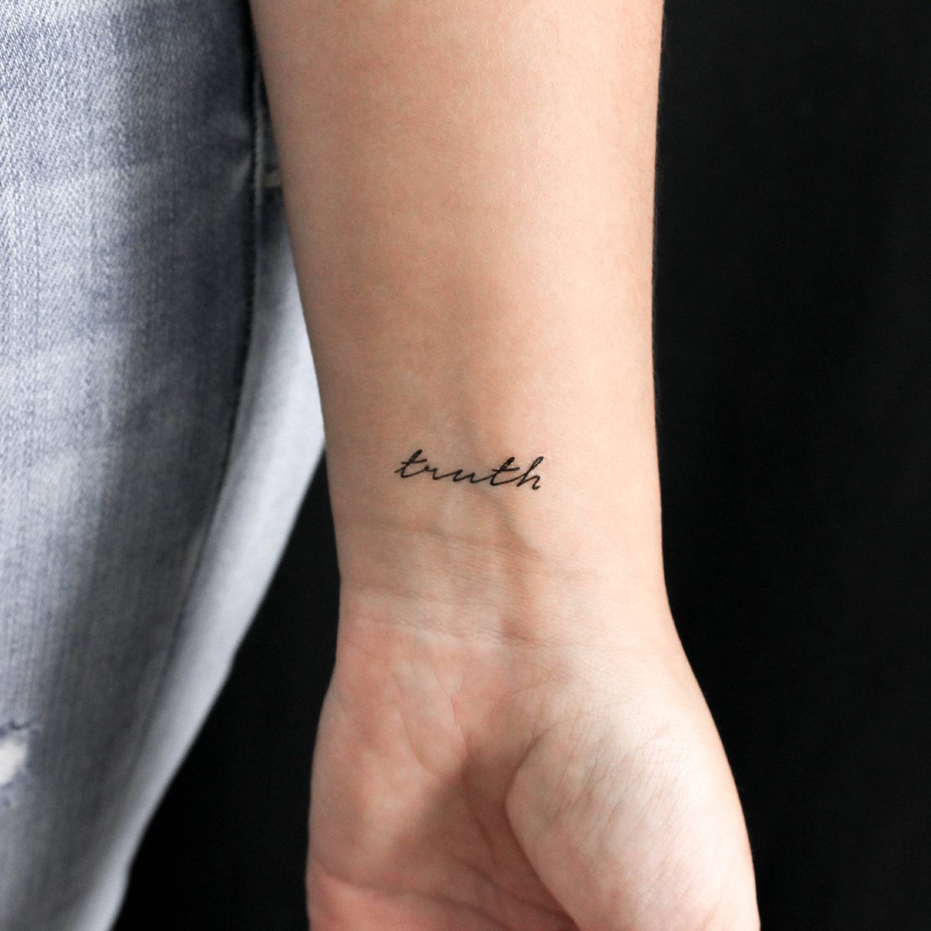 Wahrheit Temporäres Tattoo | 3Er Set von littletattoos