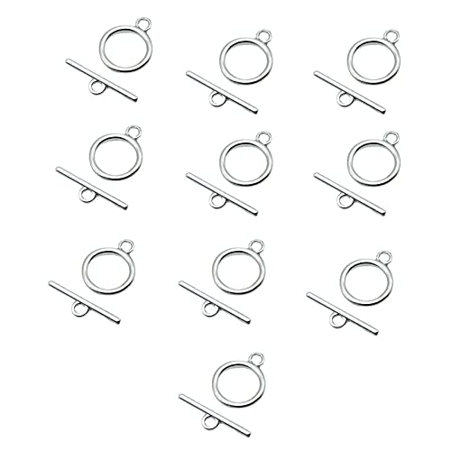 10 Paar Metall-OT-Knebelverschlüsse für Halskette, Armband, Schmuckherstellung, Verbindungsstücke, Fundstücke, Bastelarbeiten, 10 Paar von lixuesong