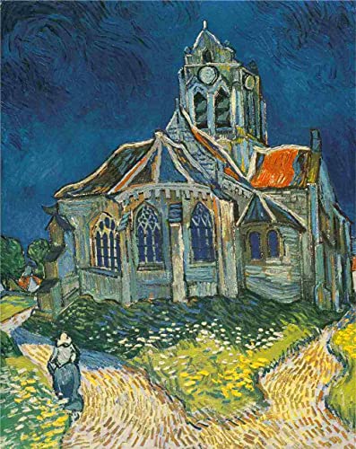 liziciti 5D Diamond Painting Kits 30,5 x 40,6 cm Vollbohrer Van Gogh Diamant Landschaft Malerei Wand Diamant Punkte Dekor DIY (Orville Church) von liziciti