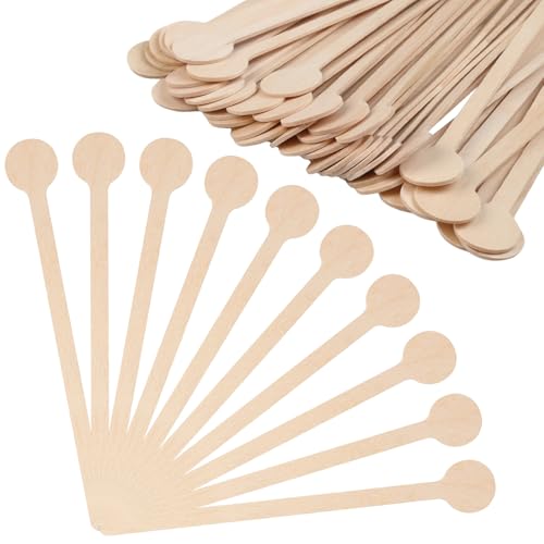 100 Stück Holzstäbchen,Rundem Griff RührstäBchen Holz,Geschmacksneutrale Kaffeelöffel Einweg 15 Cm Rührstäbchen Kaffee,für Kaffee Milch Tee Cocktails Tee,Zuhause Bars und Restaurants 100 Stück Holzstäbchen,Rundem Griff RührstäBchen Holz,Geschmacksneutrale Kaffeelöffel Einweg 15 Cm Rührstäbchen Kaffee,für Kaffee Milch Tee Cocktails Tee,Zuhause Bars und Restaurants von loghohu