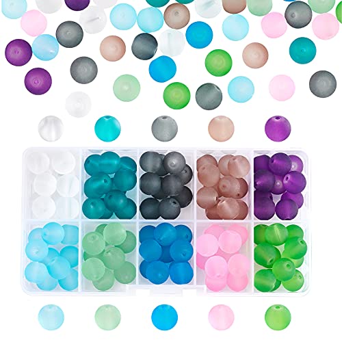 10 mm Milchglasperlen, 120 Stück, Armbandperlen, 10 Farben, runde lose Perlen, transparent, mattiert, Kristallperlen für Halsketten, Armbänder, Ohrringe, Schmuckherstellung 10 mm Milchglasperlen, 120 Stück, Armbandperlen, 10 Farben, runde lose Perlen, transparent, mattiert, Kristallperlen für Halsketten, Armbänder, Ohrringe, Schmuckherstellung von lohfxrgyjk