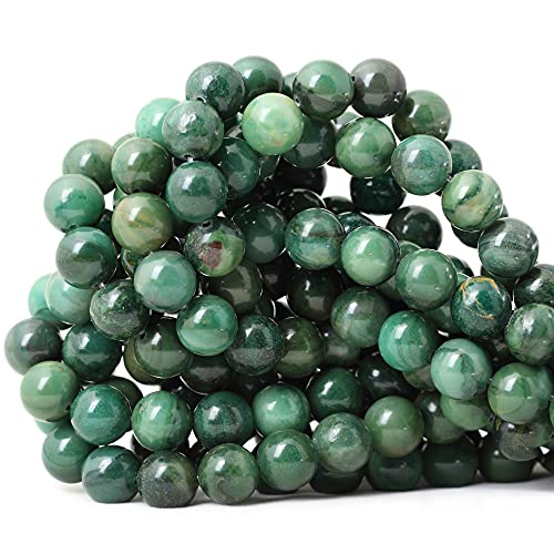 35 Stück 10 mm natürlicher Verdit-Stein, afrikanische Jade, Edelstein, rund, lose Perlen für Schmuckherstellung, DIY, 1 Strang, 38,1 cm 35 Stück 10 mm natürlicher Verdit-Stein, afrikanische Jade, Edelstein, rund, lose Perlen für Schmuckherstellung, DIY, 1 Strang, 38,1 cm von lohfxrgyjk