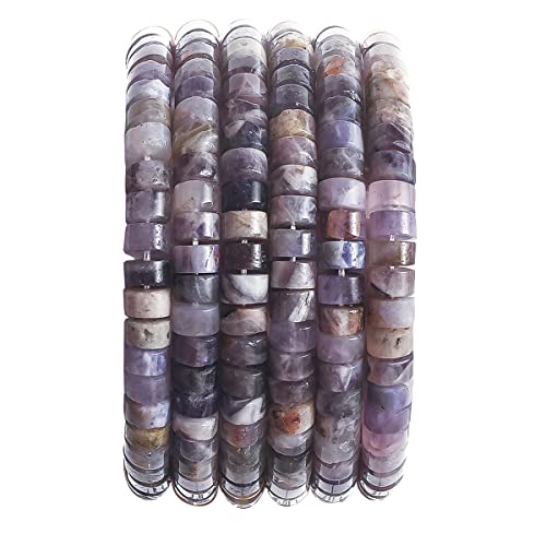 Abstandsperlen aus natürlichem Amethyststein, 6 x 3 mm, 38 cm/Strang, flach, rund, lose Halbedelsteinkappen zur Herstellung von Armbändern und Halsketten Abstandsperlen aus natürlichem Amethyststein, 6 x 3 mm, 38 cm/Strang, flach, rund, lose Halbedelsteinkappen zur Herstellung von Armbändern und Halsketten von lohfxrgyjk