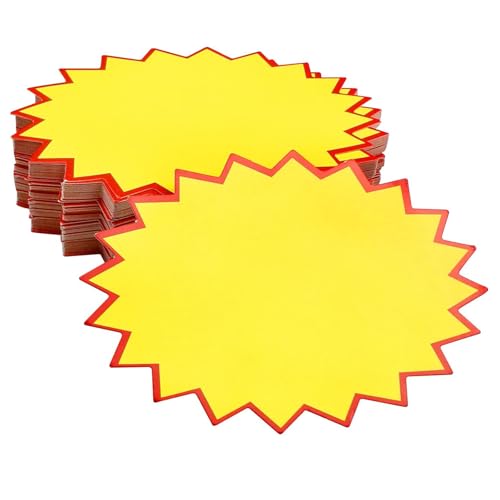 120 Stück Preisschilder Flohmarkt Neon Fluoreszierende Zeichen Starburst Zeichen Preisschilder Etiketten Price Etikett Price Tag Platzen Papier für Supermärkten, Geschäft, Party Favors(3,2 x 4,3 Zoll) von lohill