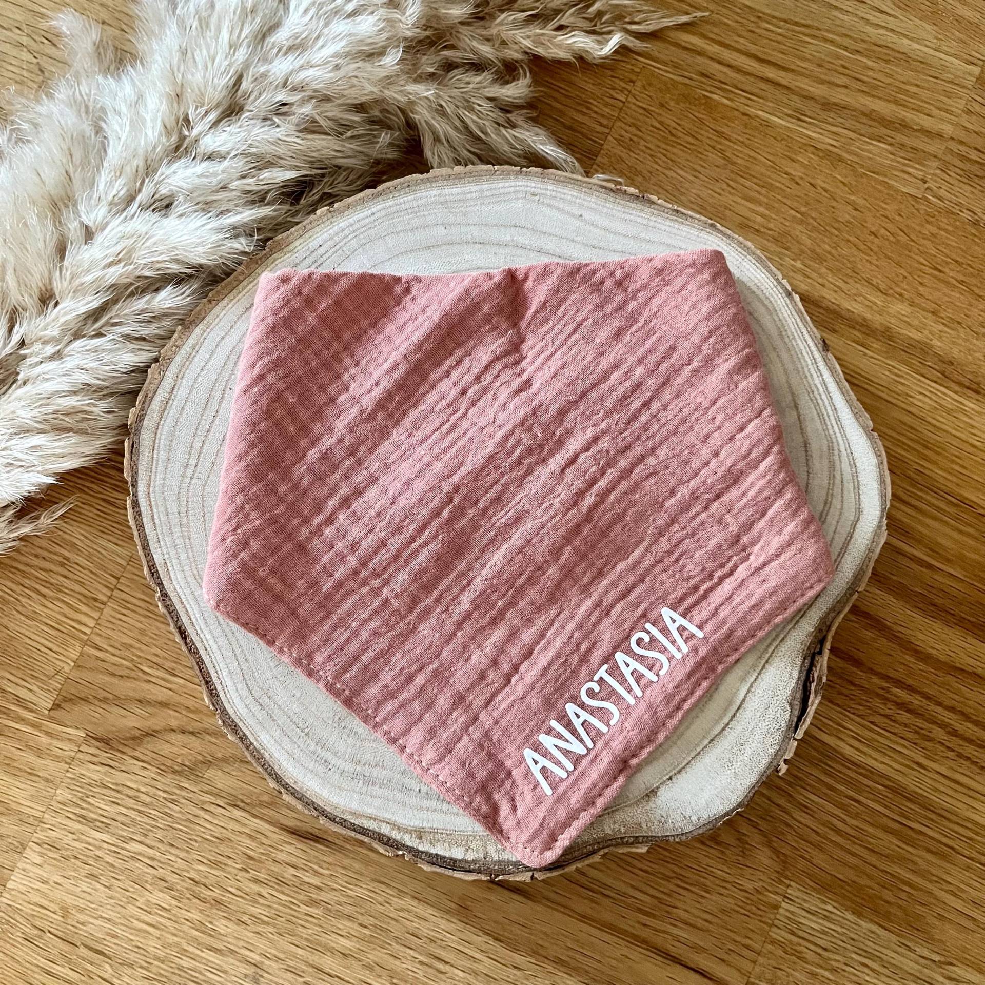 Personalisiertes Musselin Halstuch | Lätzchen Baby Dreieckstuch Kleinkind von lovelythingsannalena