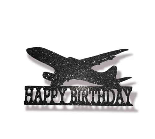 Flugzeug Happy Birthday Cake Topper Geburtstag Torten Stecker Kuchen Deko von lrsweetdesign