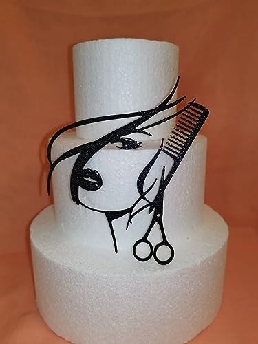 Gesicht Frau Freuser Schere 2x Stuck Tortendeko Cake Topper Geburtstag Torten Stecker von lrsweetdesign