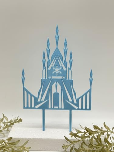 Schloss Cake Topper Geburtstag Torten Stecker farbe blau 15cm von lrsweetdesign