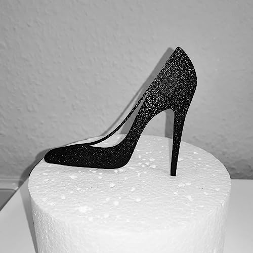 Schuhe, Pumps,High Heel,Cake Topper Geburtstag Torten Stecker Schwarz von lrsweetdesign