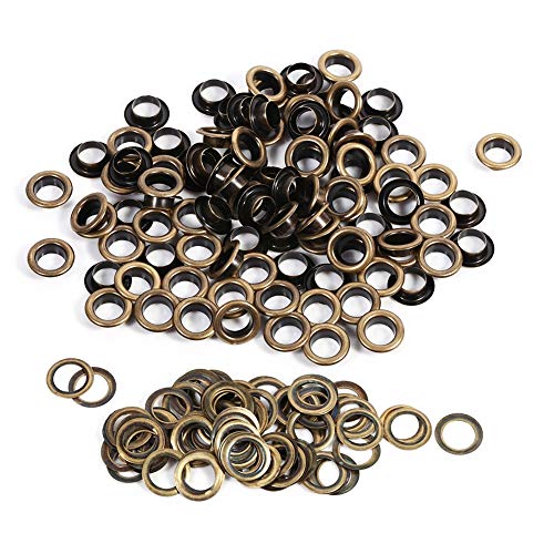 20 Sets, 5 Größen, rund, perforiert, Schutzring, großer Durchmesser, geeignet für Lederhandwerk, DIY-Zubehör (10mm 100sets) von lvifloae