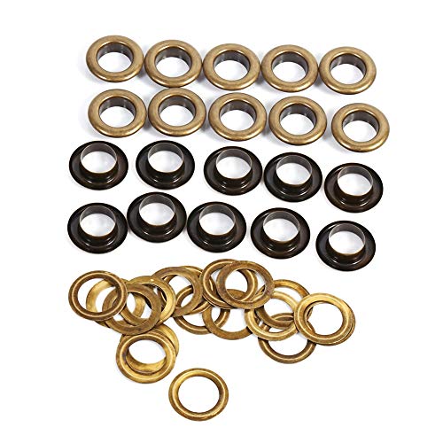 20 Sets, 5 Größen, rund, perforiert, Schutzring, großer Durchmesser, geeignet für Lederhandwerk, DIY-Zubehör (12mm 20sets) von lvifloae