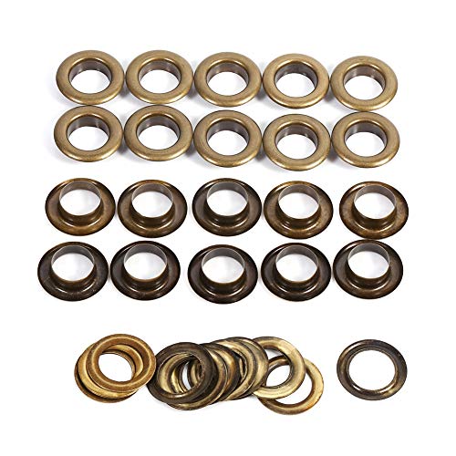 20 Sets, 5 Größen, rund, perforiert, Schutzring, großer Durchmesser, geeignet für Lederhandwerk, DIY-Zubehör (14mm 20sets) von lvifloae