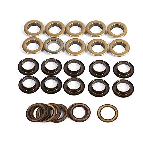 20 Sets, 5 Größen, rund, perforiert, Schutzring, großer Durchmesser, geeignet für Lederhandwerk, DIY-Zubehör (17mm 20sets) von lvifloae