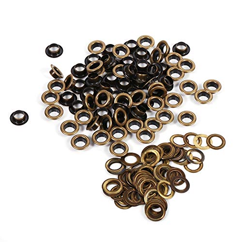 20 Sets, 5 Größen, rund, perforiert, Schutzring, großer Durchmesser, geeignet für Lederhandwerk, DIY-Zubehör (8mm 100sets) von lvifloae