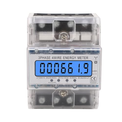 Energy Mess 3 Phase Backligit LCD-Anzeige Elektrizitätsmessgerät für den industriellen Gebrauch 10-100A 230 400 VAC Energy Mess 3 Phase Backligit LCD-Anzeige Elektrizitätsmessgerät für den industriellen Gebrauch 10-100A 230 400 VAC von lvifloae