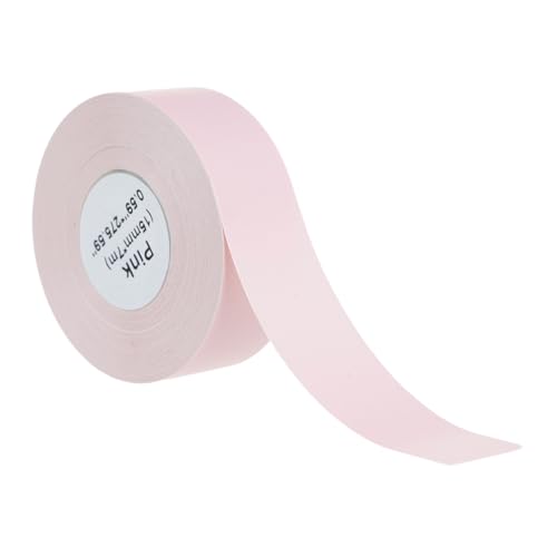 LVIFLOAE Thermaletikett Papier kontinuierliches Etikett Klebeband Selbstkleber Papier Rollenaufkleber Name Blanketikett für Marklife P11/P12/P15 und Deli Q2/Q3 Home geeignet (Rosa) von lvifloae