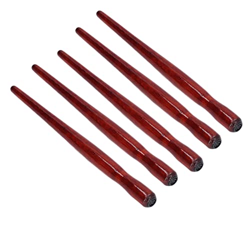 lvifloae 5Pcs Tachikawa Comic Pen Nib Halter für verschiedene Pen Nib, Comic Dip Pen Set, Dip Pen Nib Halter Premium Sandelholz halten robuste langlebige Comic Pen Nib Halter5Pcs B (Rote Holzfarbe) von lvifloae