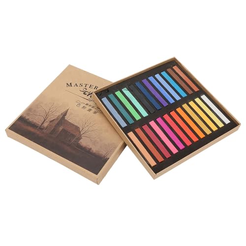 lvifloae Fluoreszierende Buntstifte, Einweg-Haarfärbestab, Malkreide-Set, Malstifte, Regenbogenfarben, Farbstoff, Pastell-Set, unverzichtbar (12 Farben) (24 Colors) von lvifloae