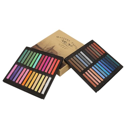 lvifloae Fluoreszierende Buntstifte, Einweg-Haarfärbestab, Malkreide-Set, Malstifte, Regenbogenfarben, Farbstoff, Pastell-Set, unverzichtbar (12 Farben) (48 Colors) von lvifloae