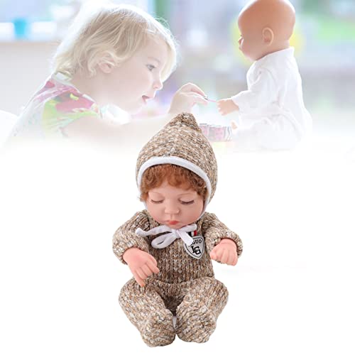 lvifloae Niedliche realistische wiedergeborene Puppe mit geschlossenen Augen, Babypuppenspielzeug für 4 bis 6 Jahre alte Kinder, Anziehspiele, Junge, 30 cm (Junge) von lvifloae