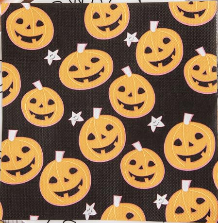 Halloween-Servietten, 33 x 33 cm, Halloween-Kürbis-Servietten, Papier (Kürbis), 40 Stück von lvzhen