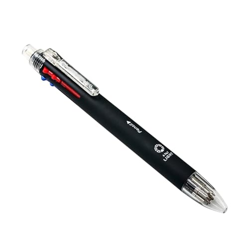 lyanny Druckkugelschreiber,Stifte für die Schule - Austauschbare Kugelschreiber mit Bleistift - Glatte Schreibfeder, einziehbares Briefpapier für Schulbedarf von lyanny