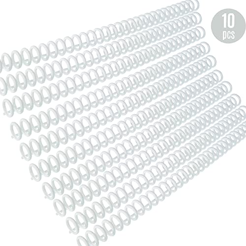 10 Stück 30 Loch Bindekämme Loseblattordner, kann etwa 85 Blatt Papier halten, zylindrisches Ringdesign, für A4 A5 A6-Papierbindung 12 * 9.5mm (10PCS) von lyrlody