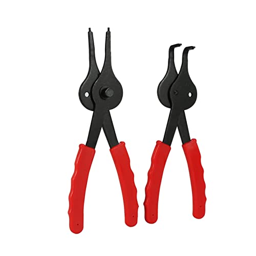lyrlody 11 Teiliges Universelles Mechaniker Innen Außen Circlip Zange Werkzeugset Druckringzangen, Schwarze Oberfläche, für Autos, Lastwagen, Motorräder und Fahrzeuge lyrlody 11 Teiliges Universelles Mechaniker Innen Außen Circlip Zange Werkzeugset Druckringzangen, Schwarze Oberfläche, für Autos, Lastwagen, Motorräder und Fahrzeuge von lyrlody