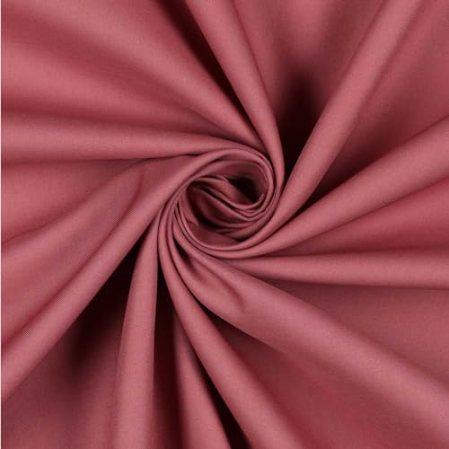 0,5m Baumwoll-Satin Baumwollstoff Satinstoff Meterware unifarben Oeko-Tex zertifiziert, Farbe:mauve von maDDma